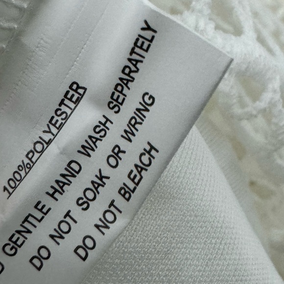 Hello Molly Write In Cursive MIDI Dress White XS - Picture 7 of 7